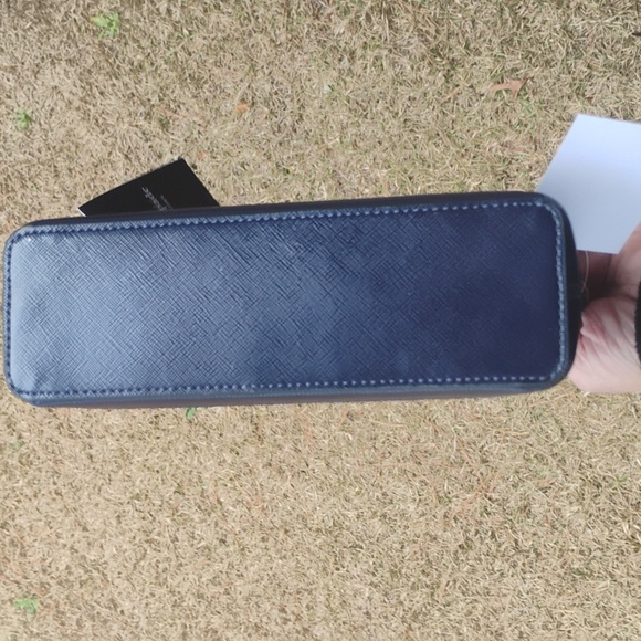 Kate Spade NEW $249 Parisian tinsel small dome crossbody and glitter blue fabric - Picture 4 of 7